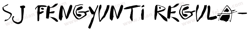SJ fengyunti Regula字体转换